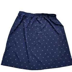 Cute polkadot navy skirt 4XL